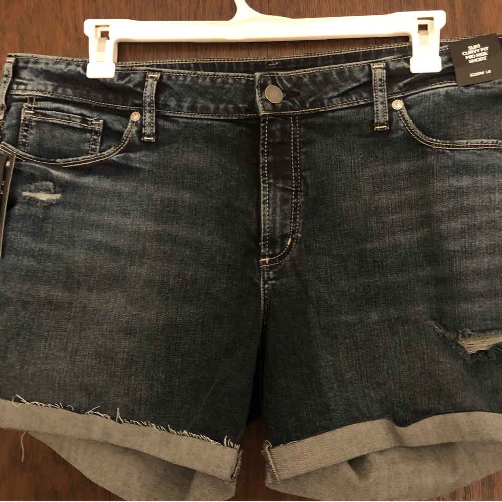 Silver Jeans Plus Size Suki 20 Stretch Jean Shorts